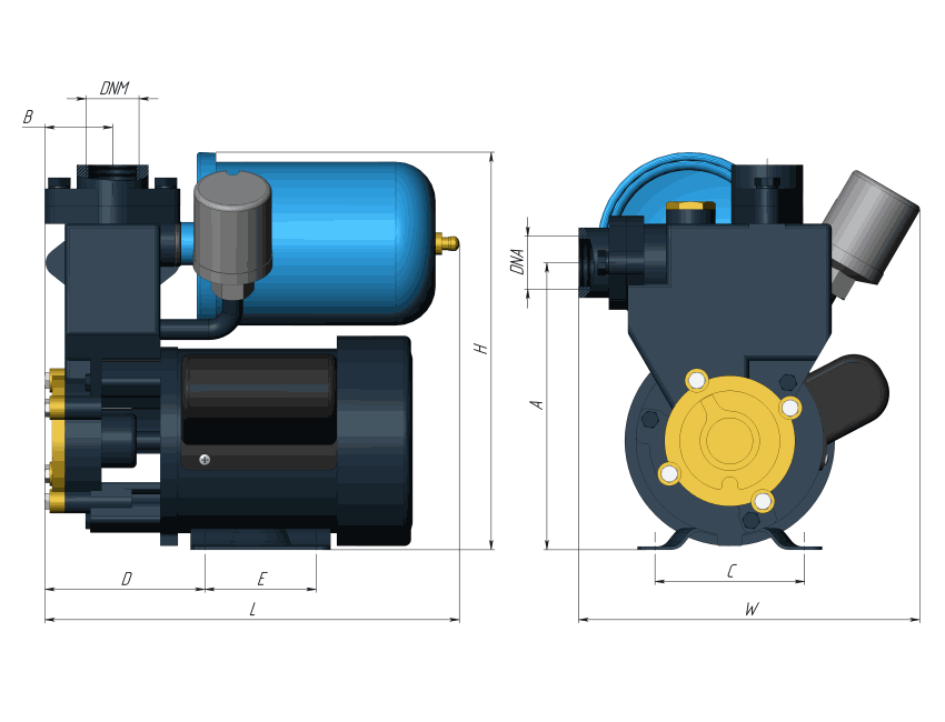 Станция авт.водоснабж. AUPS 126 (г/а-2л)