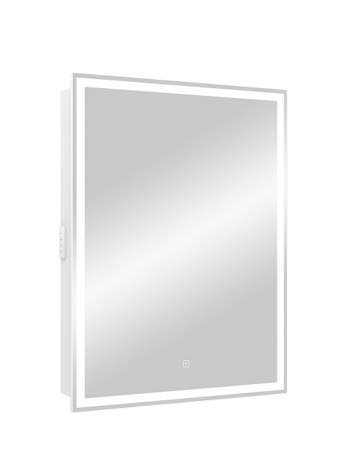 Зеркало-шкаф Allure Led 600x800 правый с розеткой
