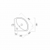 Умывальник угловой  SANITA Веер с хромированным обрамлением, б/к 360x360x170 от ГК Аванта Архангельск
